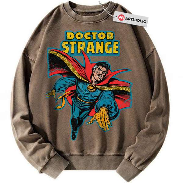 Alternative view of Doctor Strange Sweatshirt, Marvel Comics Sweatshirt, Vintage Sweatshirt
