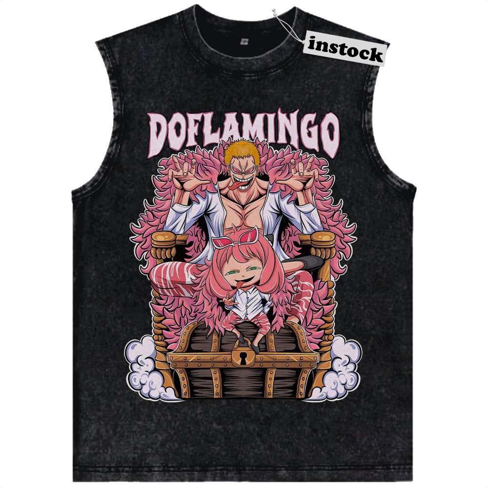 Doflamingo Tank Top, One Piece Tank Top, Anya Forger Tank Top, Spy x Family Tank Top, Anime Tank Top, Vintage Tank Top