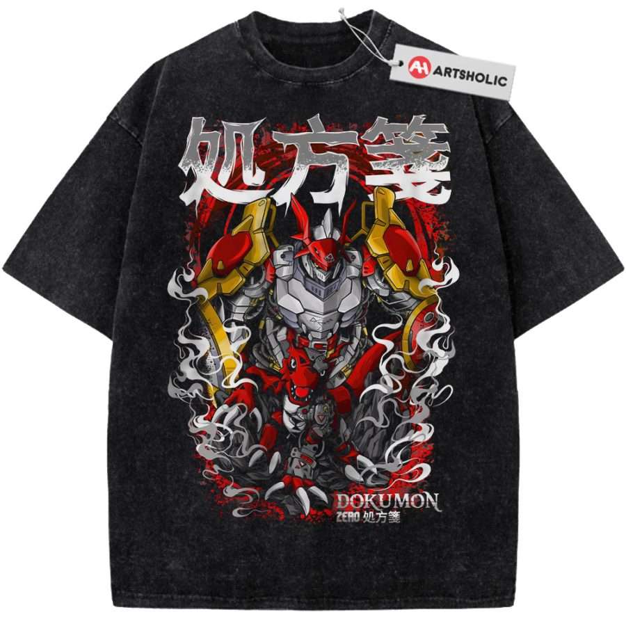 Alternative view of Dokumon Shirt, Digimon Shirt, Anime Shirt, Vintage T-Shirt