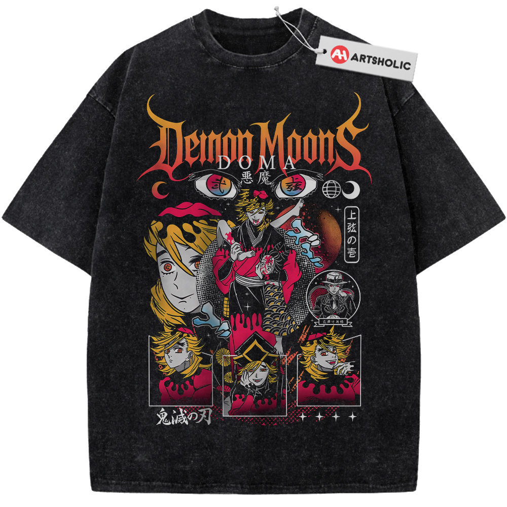 Doma Shirt, Demon Slayer Shirt, Kimetsu no Yaiba Shirt, Anime Shirt, Vintage Tee