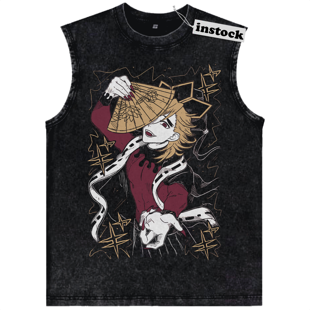 Doma Tank Top, Demon Slayer Tank Top, Anime Tank Top, Vintage Tank Top
