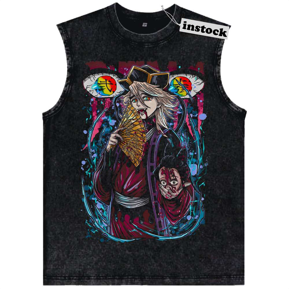 Doma Tank Top, Demon Slayer Tank Top, Anime Tank Top, Vintage Tank Top