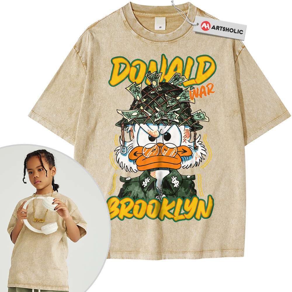 Alternative view of Donald Duck Shirt For Kids, Cartoon Shirt For Kids, Vintage Tee For Kids