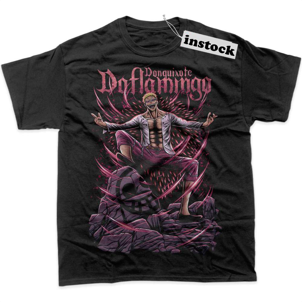 Donquixote Doflamingo Shirt, One Piece Shirt, Anime Shirt, Graphic T-Shirt