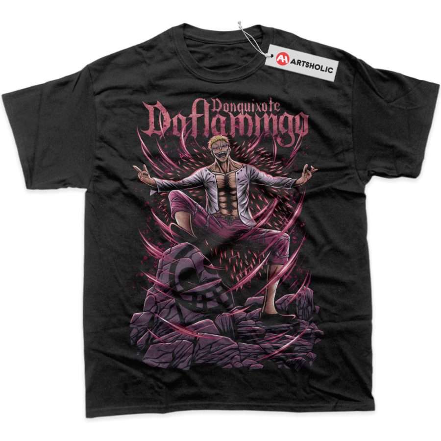 Alternative view of Donquixote Doflamingo Shirt, One Piece Shirt, Anime Shirt, Graphic T-Shirt