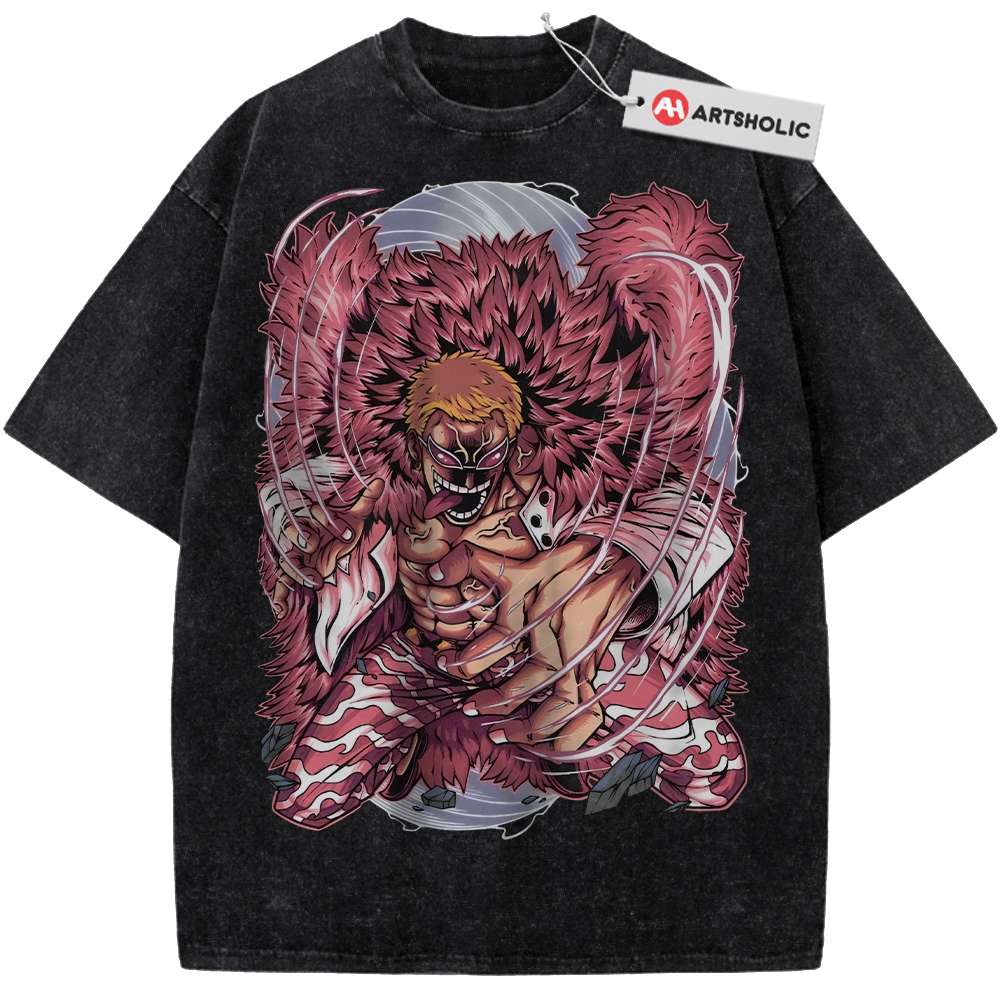 Alternative view of Donquixote Doflamingo Shirt, One Piece Shirt, Anime Shirt, Vintage T-Shirt