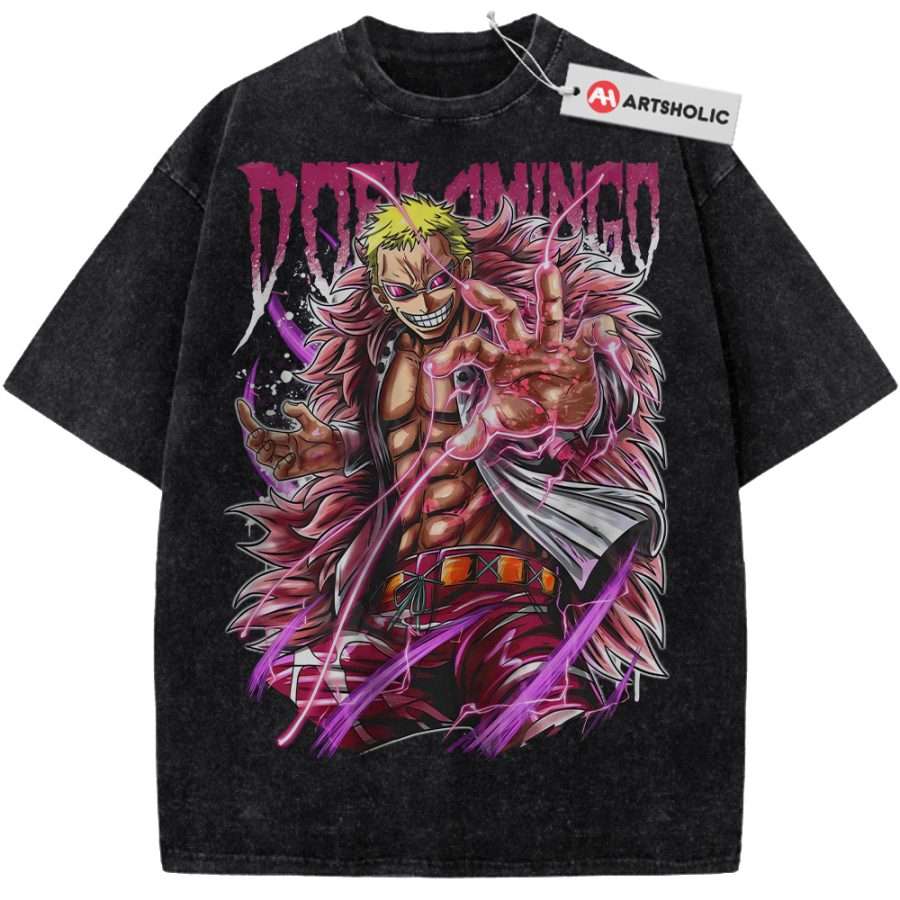 Alternative view of Donquixote Doflamingo Shirt, One Piece Shirt, Anime Shirt, Vintage T-Shirt