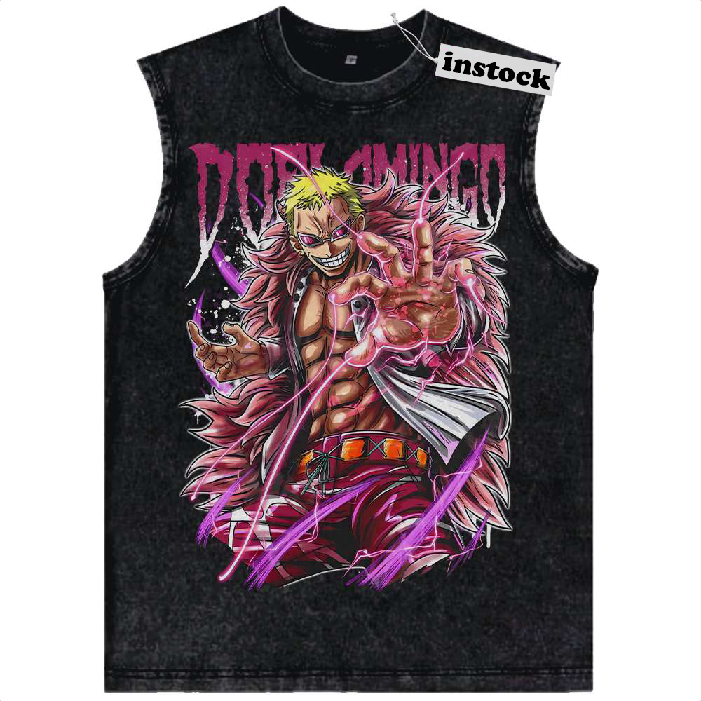 Donquixote Doflamingo Tank Top, One Piece Tank Top, Anime Tank Top, Vintage Tank Top