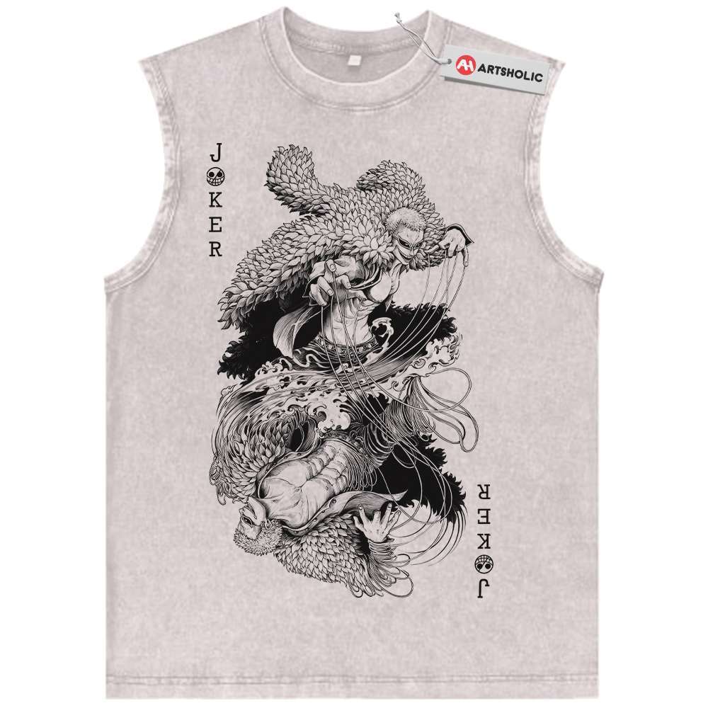 Donquixote Doflamingo Tank Top, One Piece Tank Top, Anime Tank Top, Vintage Tank Top