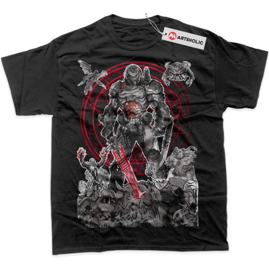 Alternative view of DOOM Eternal Shirt, Game Shirt, Graphic T-Shirt