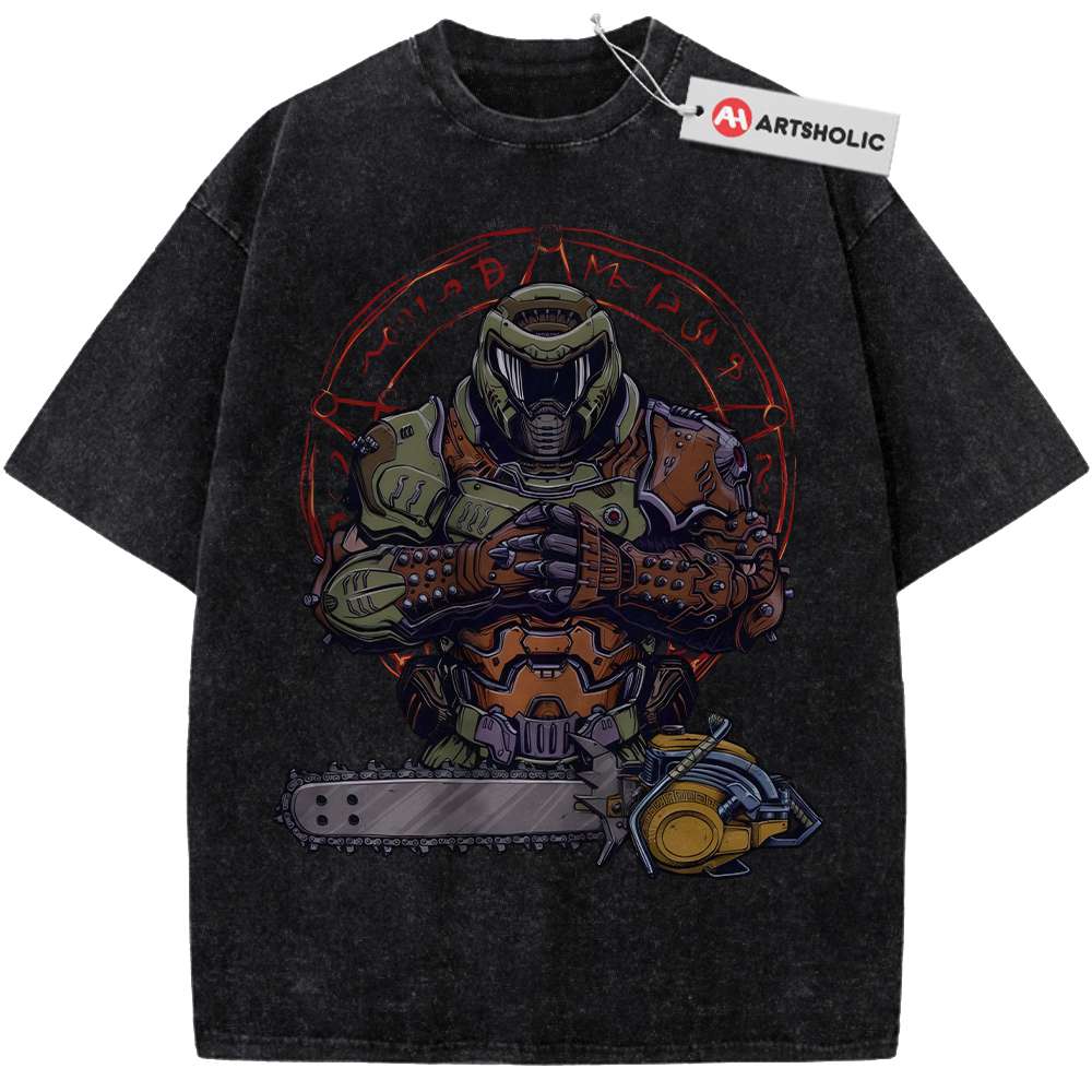 Alternative view of Doom Eternal Shirt, Game Shirt, Vintage T-Shirt