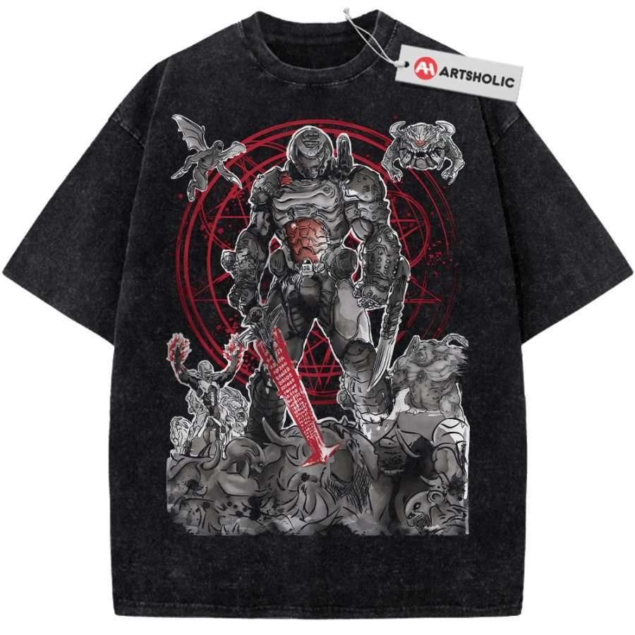 Alternative view of DOOM Eternal Shirt, Game Shirt, Vintage T-Shirt