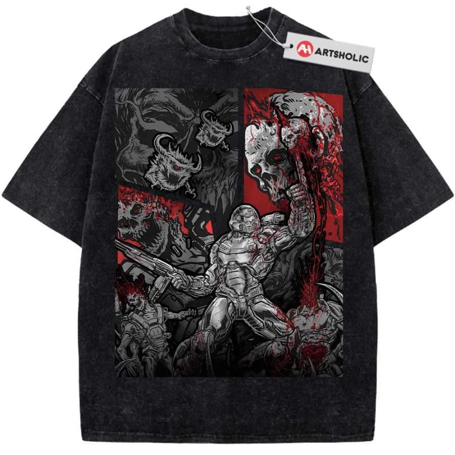 Alternative view of DOOM Eternal Shirt, Game Shirt, Vintage Tee
