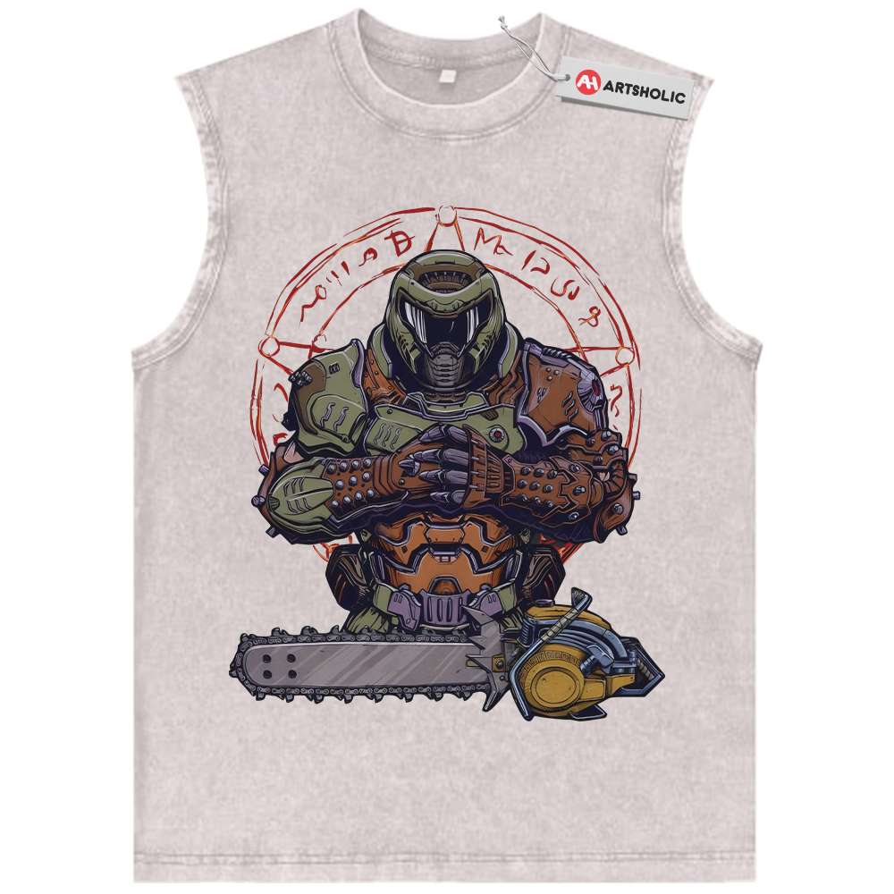 Alternative view of Doom Eternal Tank Top, Game Tank Top, Vintage Tank Top