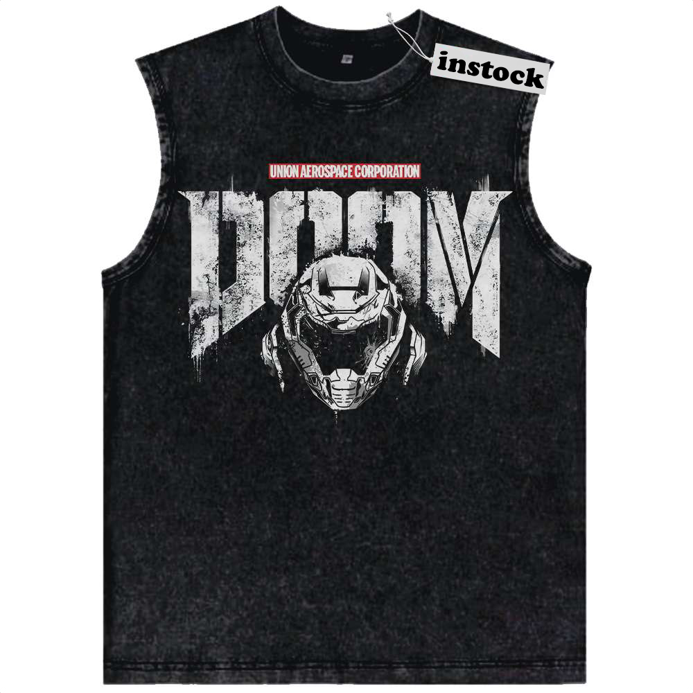 Doomguy Tank Top, DOOM Eternal Tank Top, Game Tank Top, Vintage Tank Top