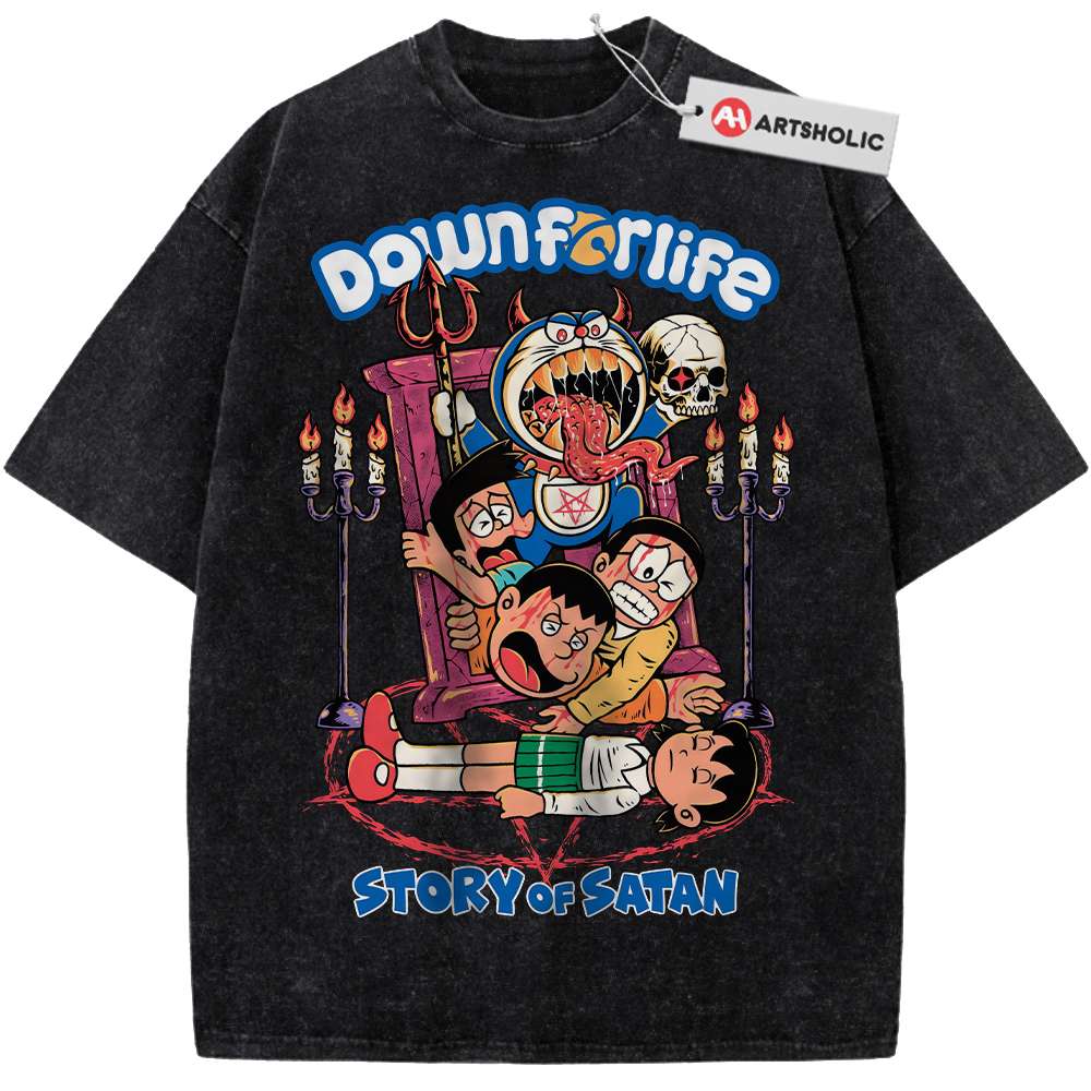 Alternative view of Doraemon Shirt, Anime Shirt, Vintage T-Shirt