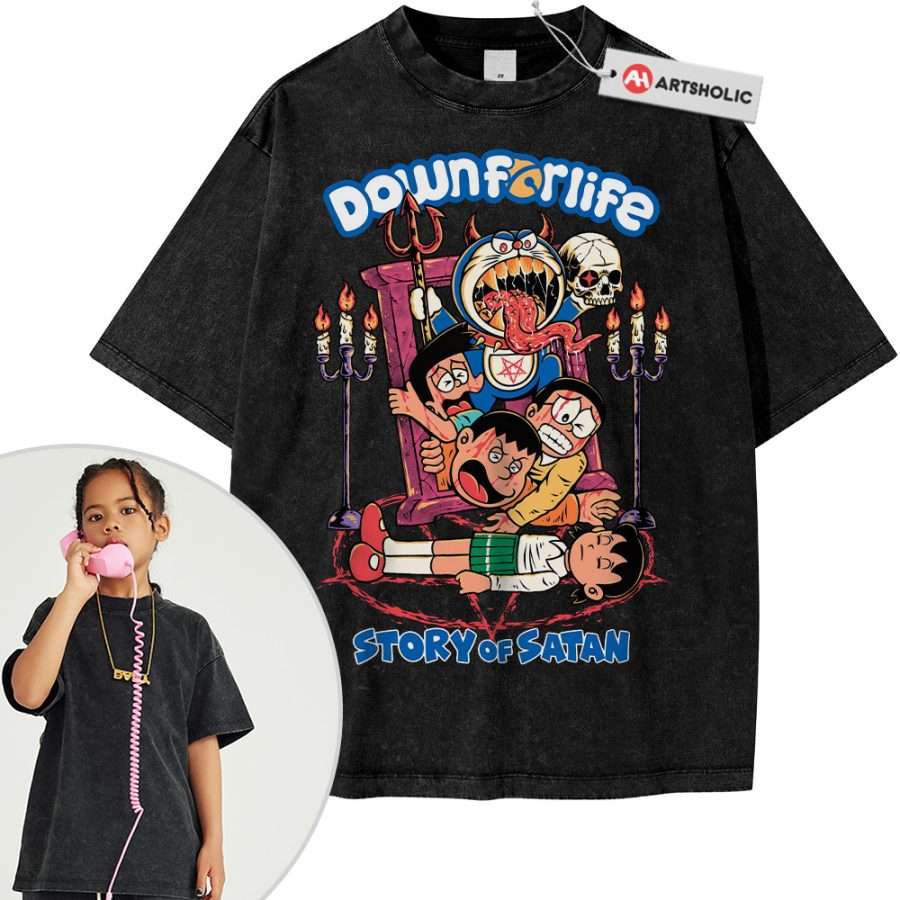 Doraemon Shirt For Kids, Anime Shirt For Kids, Vintage T-Shirt For Kids - Image 6