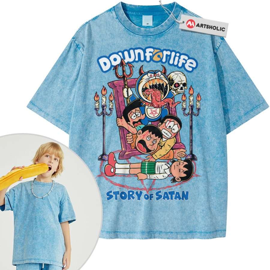 Doraemon Shirt For Kids, Anime Shirt For Kids, Vintage T-Shirt For Kids - Image 8
