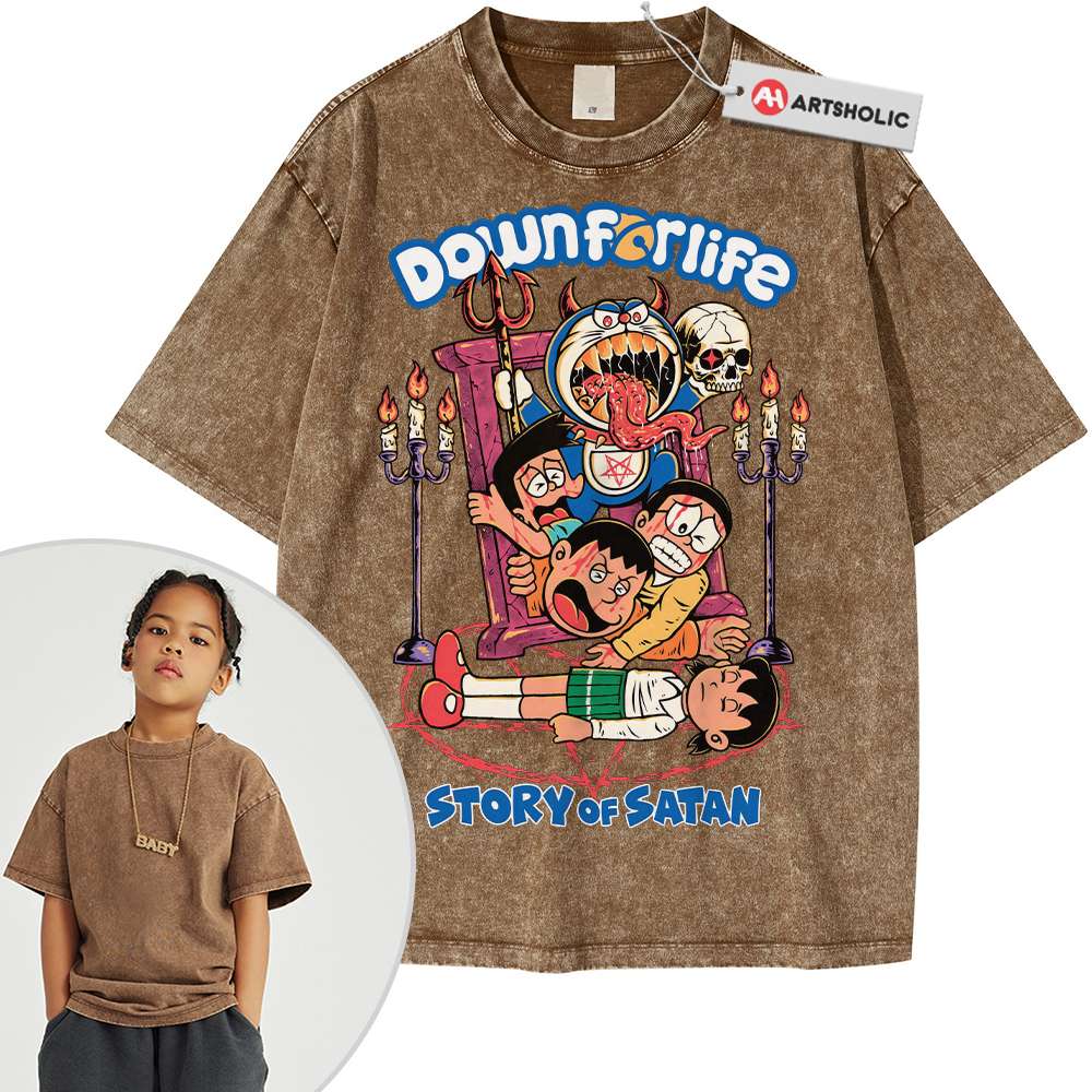 Doraemon Shirt For Kids, Anime Shirt For Kids, Vintage T-Shirt For Kids - Image 3