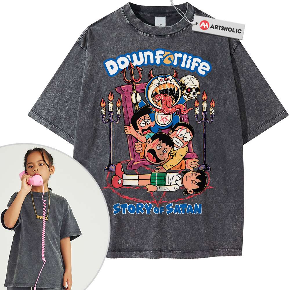 Doraemon Shirt For Kids, Anime Shirt For Kids, Vintage T-Shirt For Kids - Image 5