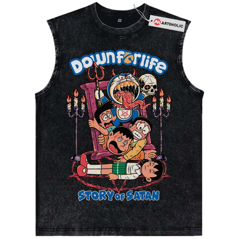 Doraemon Tank Top, Anime Tank Top, Vintage Tank Top