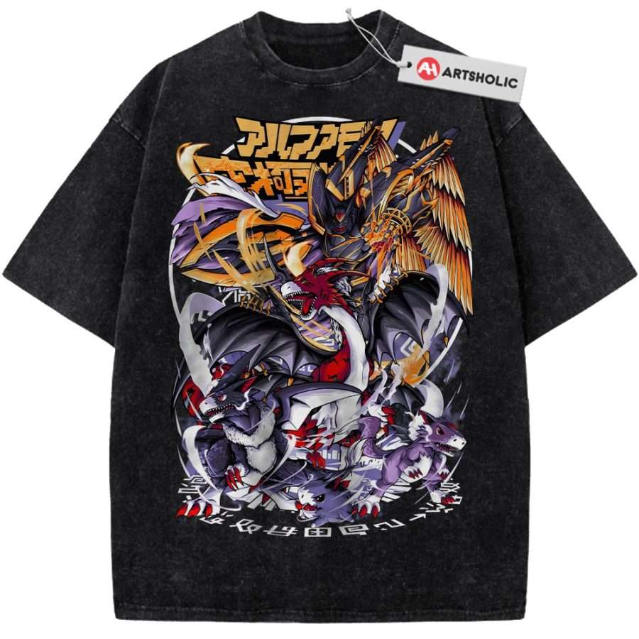Alternative view of Dorumon Evolution Shirt, Digimon Shirt, Anime Shirt, Vintage Tee