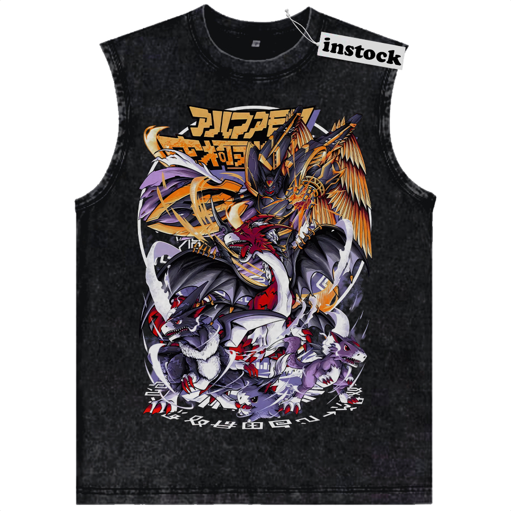 Dorumon Evolution Tank Top, Digimon Tank Top, Anime Tank Top, Vintage Tank Top