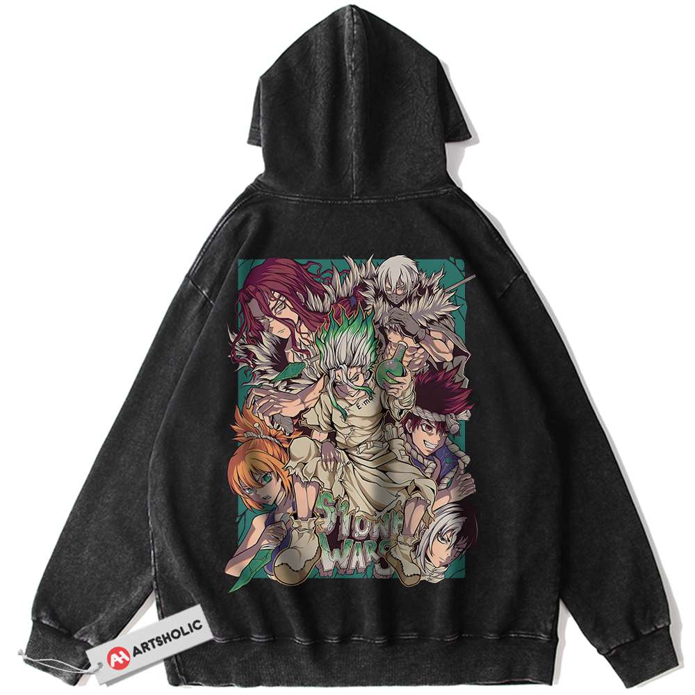 Dr Stone Hoodie, Anime Hoodie, Vintage Hoodie