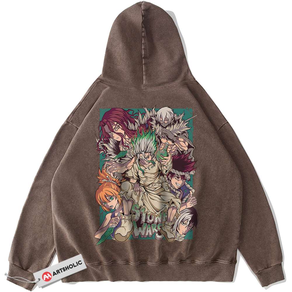 Alternative view of Dr Stone Hoodie, Anime Hoodie, Vintage Hoodie