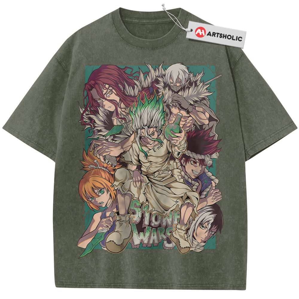 Dr Stone Shirt, Anime Shirt, Vintage Tee