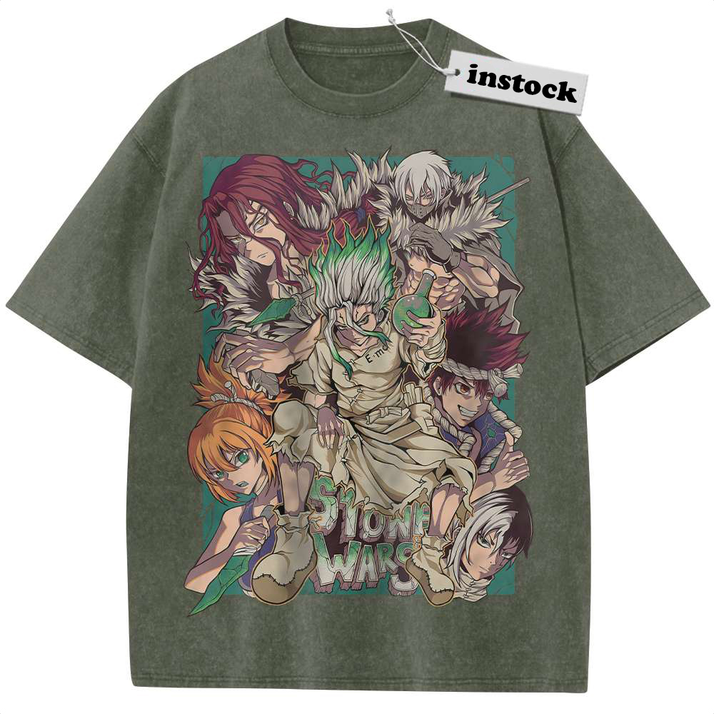 Dr Stone Shirt, Anime Shirt, Vintage Tee