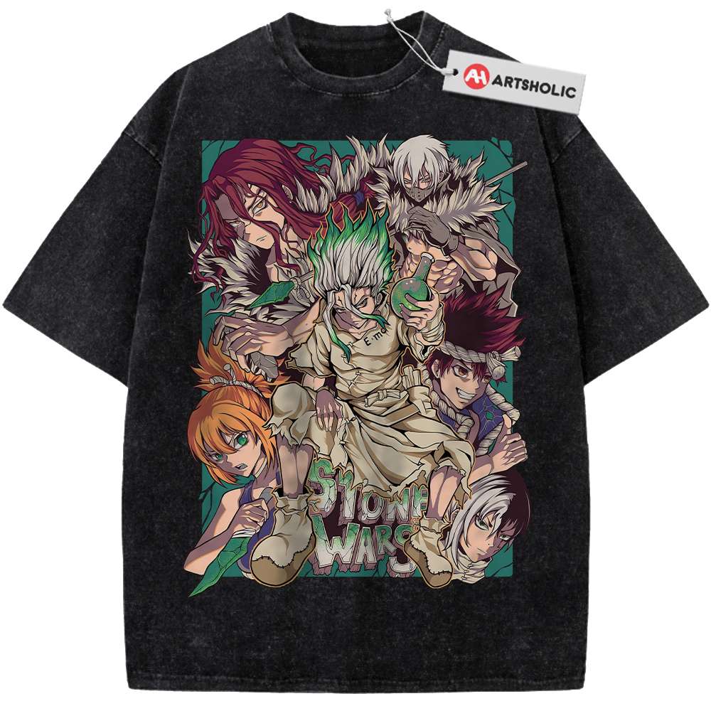 Alternative view of Dr Stone Shirt, Anime Shirt, Vintage Tee