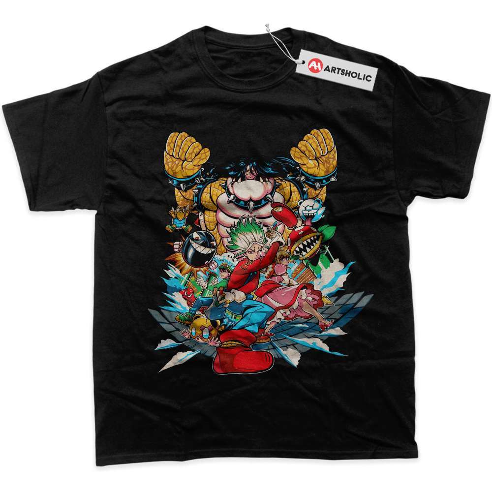 Alternative view of Dr Stone Shirt, Mario Shirt, Anime Shirt, graphic T-Shirt