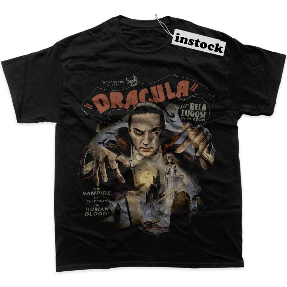 Dracula Shirt, Halloween Shirt, Horror Shirt, Graphic T-Shirt
