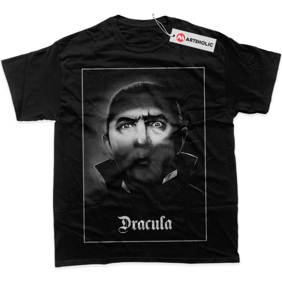 Alternative view of Dracula Shirt, Halloween Shirt, Horror Shirt, Graphic T-Shirt