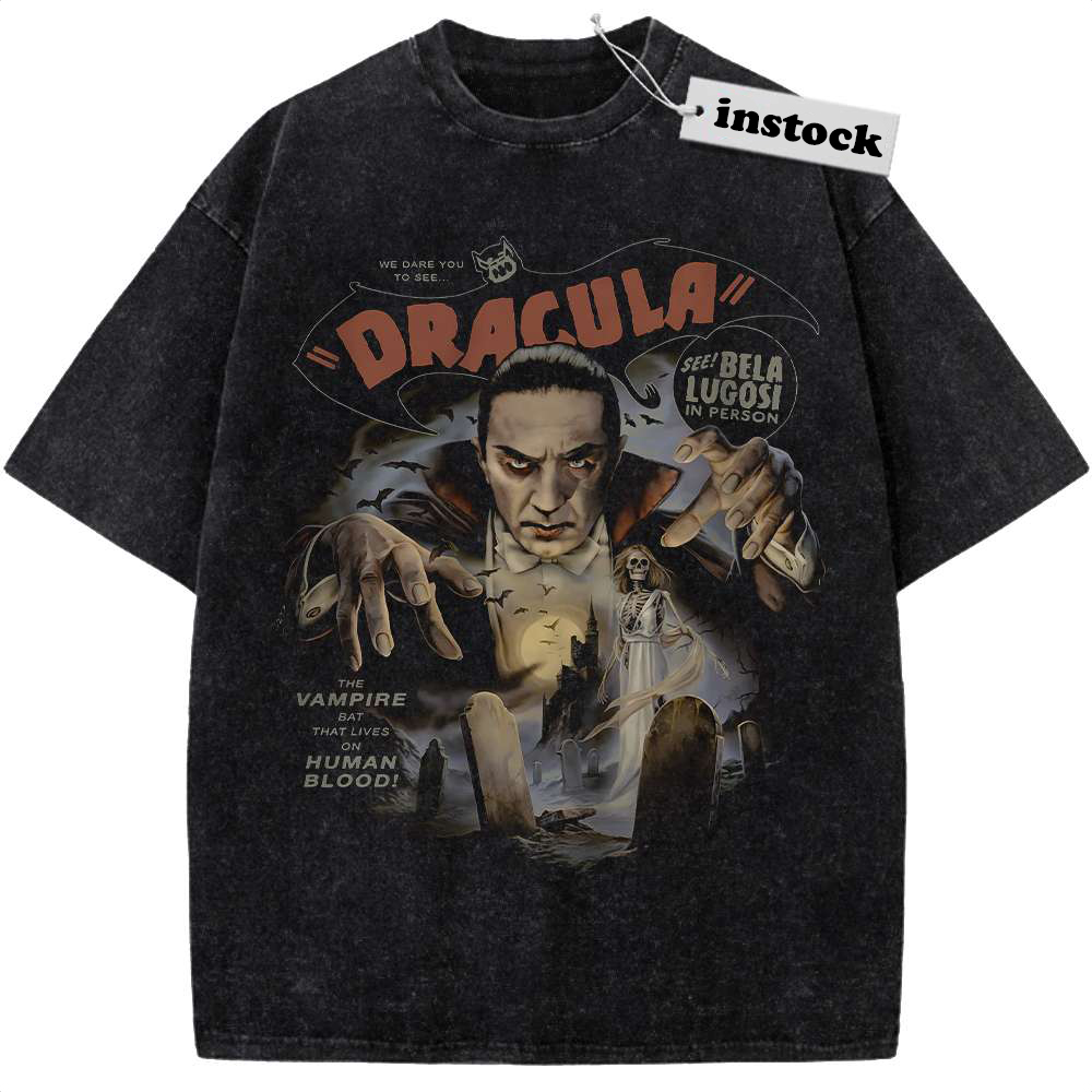 Dracula Shirt, Halloween Shirt, Horror Shirt, Vintage T-Shirt