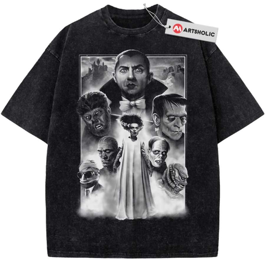 Alternative view of Dracula Shirt, Halloween Shirt, Horror Shirt, Vintage T-Shirt