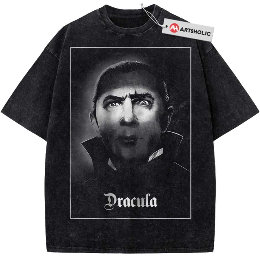 Alternative view of Dracula Shirt, Halloween Shirt, Horror Shirt, Vintage T-Shirt