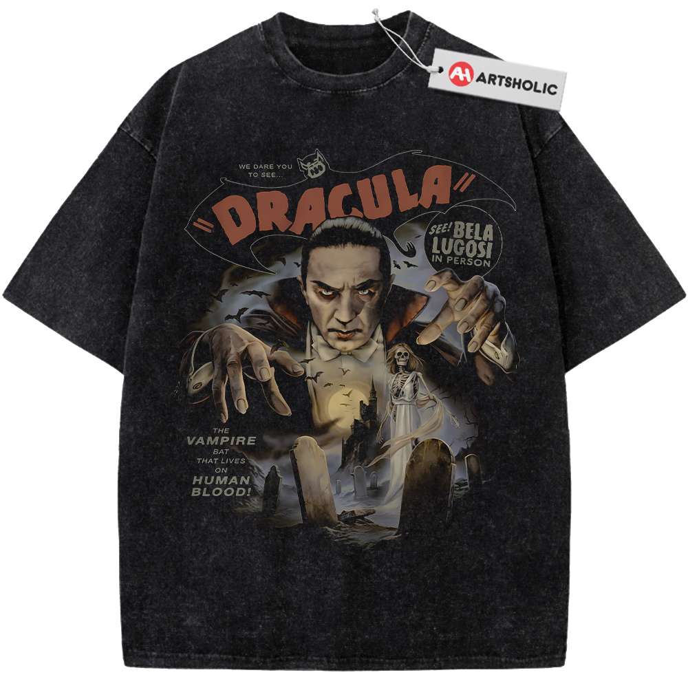 Dracula Shirt, Halloween Shirt, Horror Shirt, Vintage T-Shirt