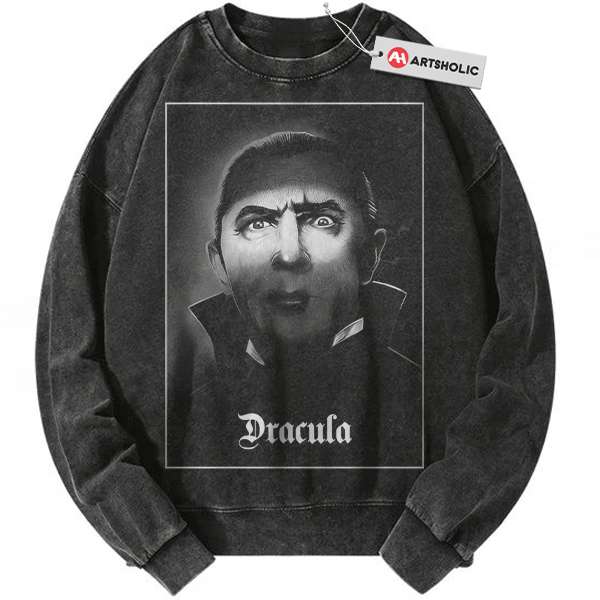 Dracula Sweatshirt, Halloween Sweatshirt, Horror Sweatshirt, Vintage Sweater