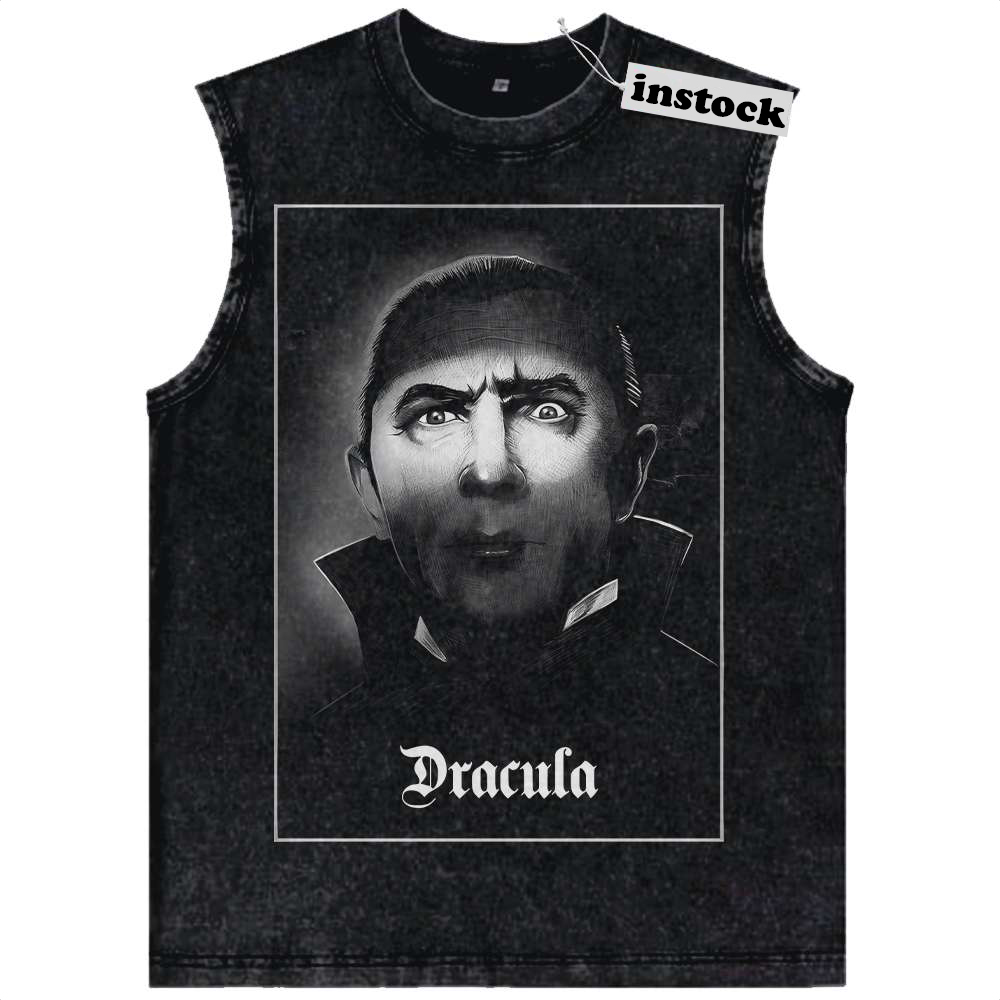 Dracula Tank Top, Halloween Tank Top, Horror Tank Top, Vintage Tank Top