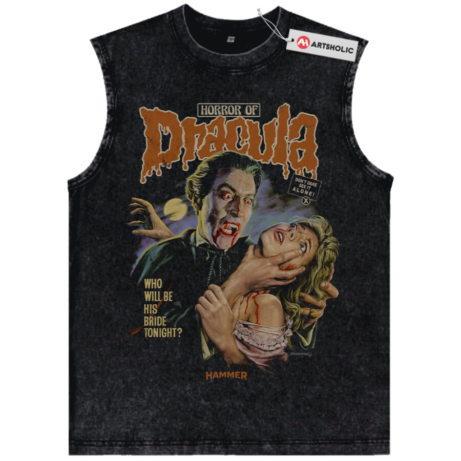 Alternative view of Dracula Tank Top, Horror Movie Tank Top, Vintage Tank Top