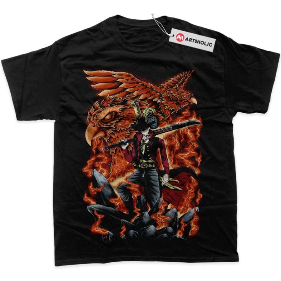 Alternative view of Dracule Mihawk Shirt, One Piece Shirt, Anime Shirt, Graphic T-Shirt
