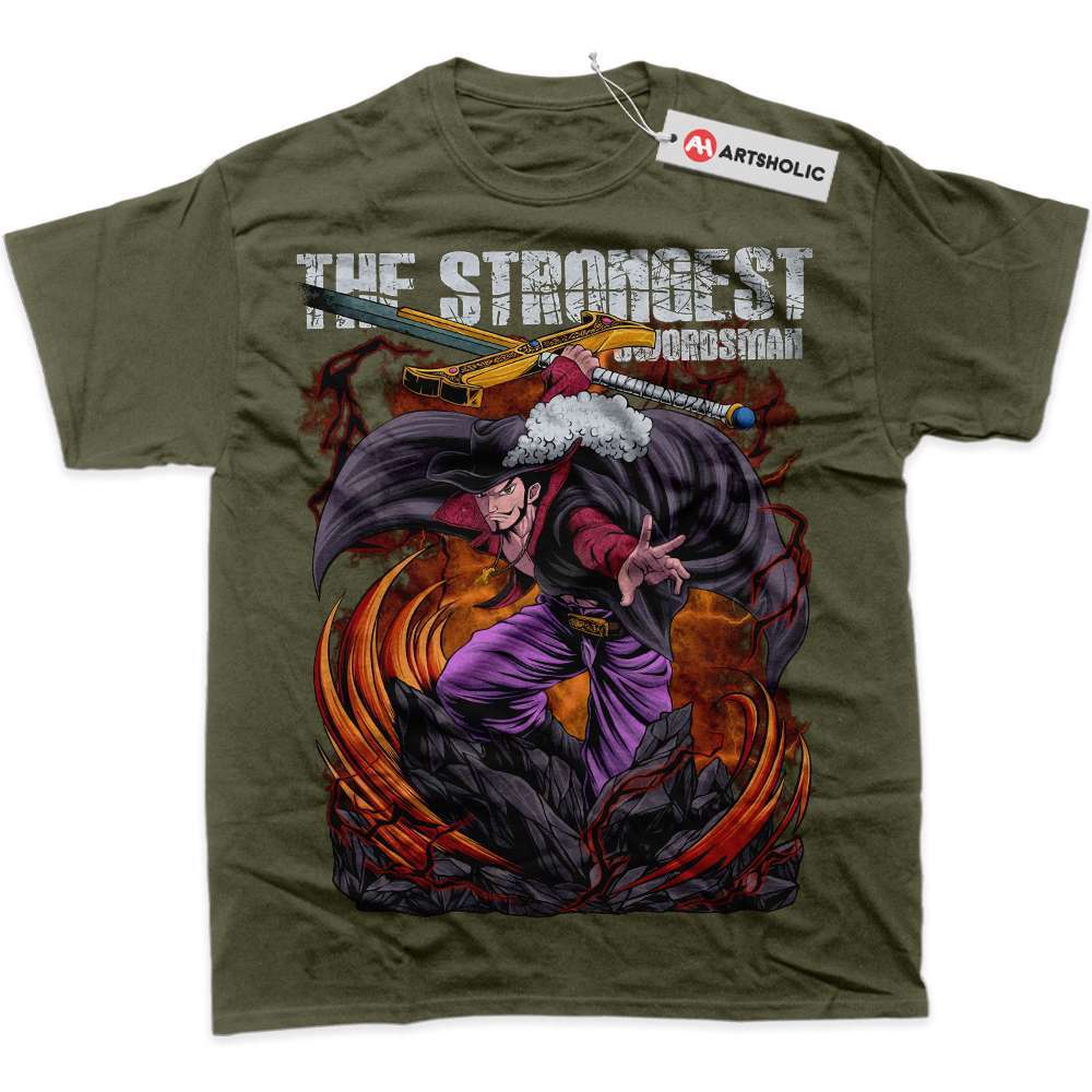Alternative view of Dracule Mihawk Shirt, One Piece Shirt, Anime Shirt, Graphic T-Shirt