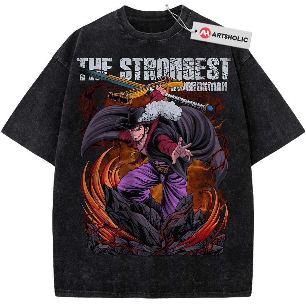 Dracule Mihawk Shirt, One Piece Shirt, Anime Shirt, Vintage T-Shirt