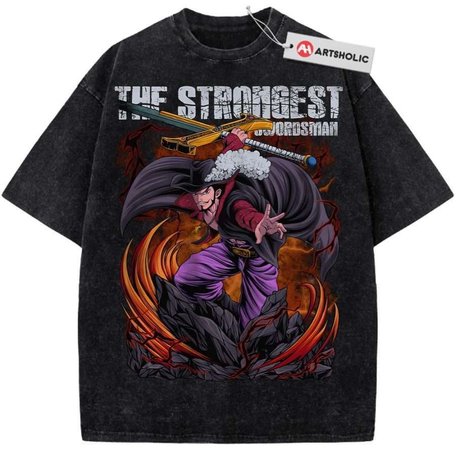 Alternative view of Dracule Mihawk Shirt, One Piece Shirt, Anime Shirt, Vintage T-Shirt