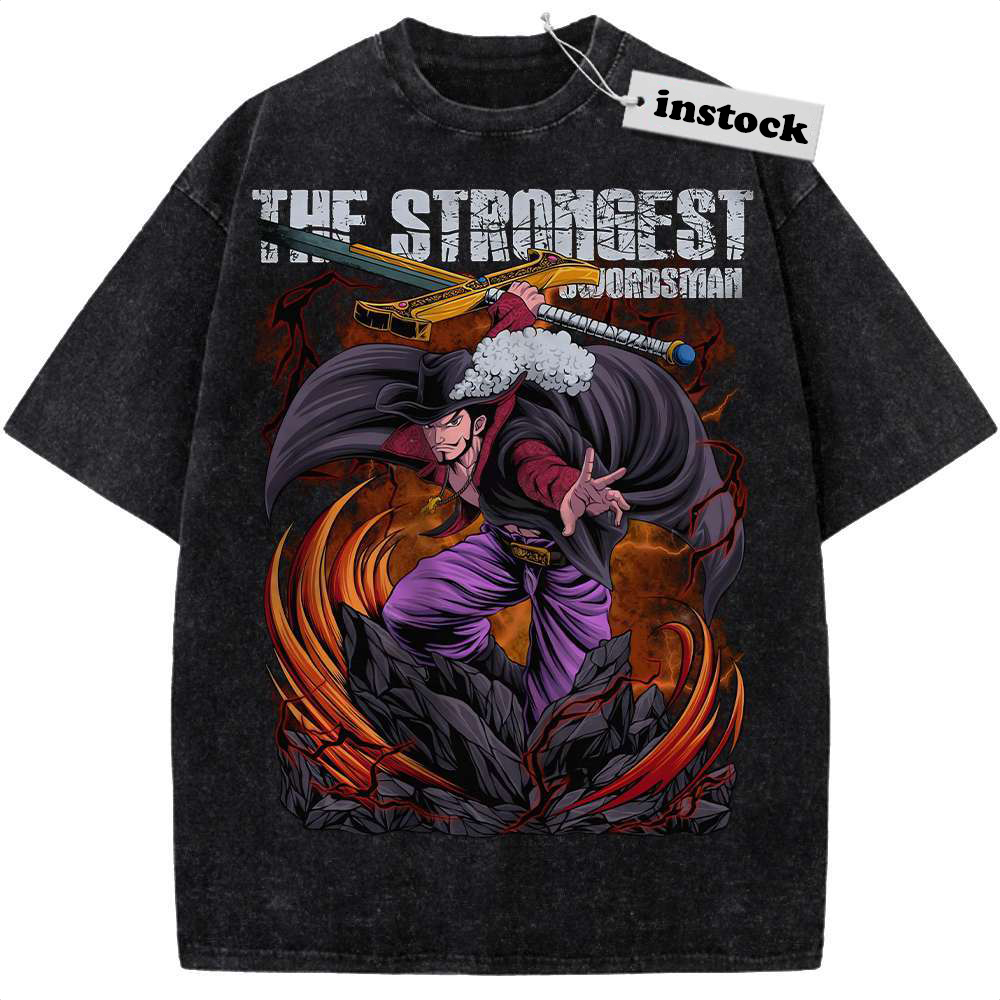 Dracule Mihawk Shirt, One Piece Shirt, Anime Shirt, Vintage T-Shirt