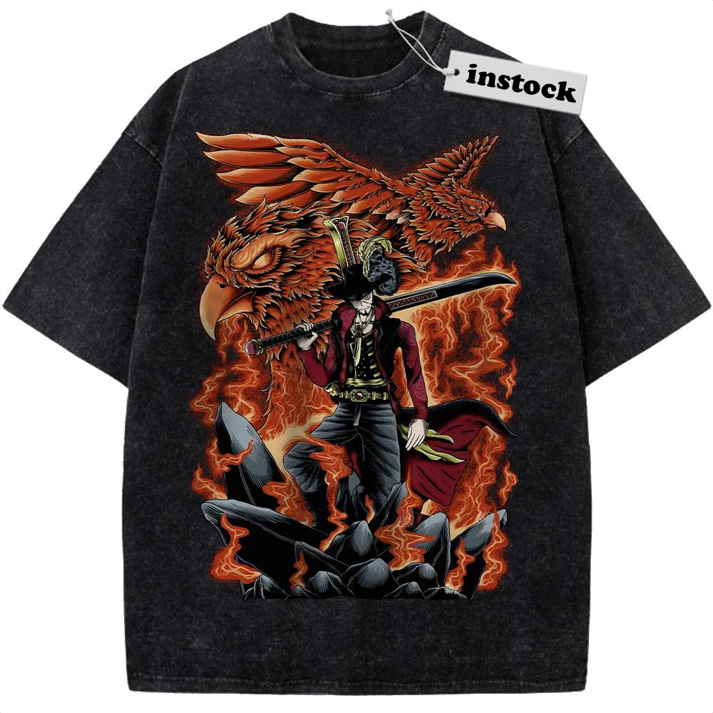 Dracule Mihawk Shirt, One Piece Shirt, Anime Shirt, Vintage T-Shirt