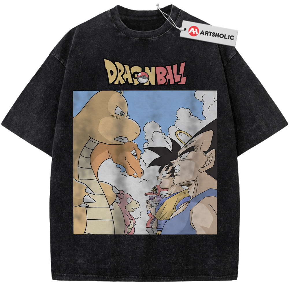 Alternative view of Dragon Ball Shirt, Pokemon shirt, Anime Shirt, Vintage Tee