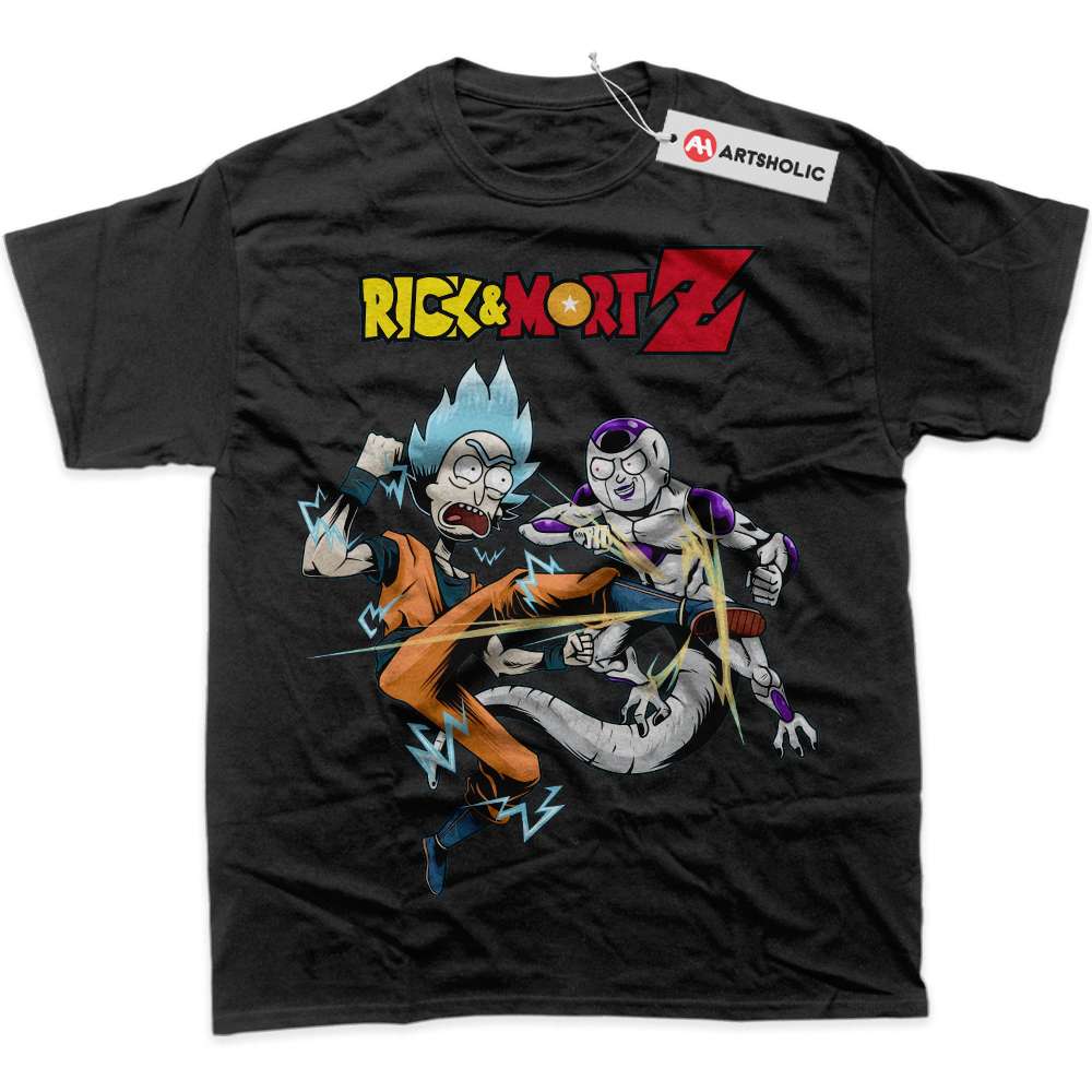 Alternative view of Dragon Ball x Rick and Morty Shirt, Animated Shirt, Graphic T-Shirt